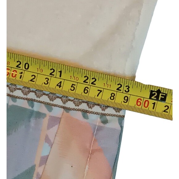 Vintage Southwest Bath Towel Cream Peach Turquoise Purple Ruffle By Jillian Rose - Picture 15 of 15